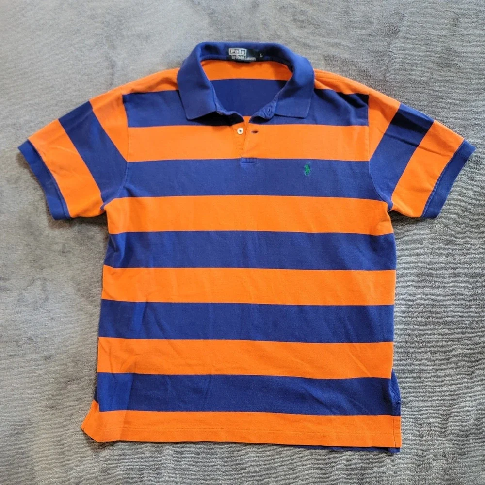 Vtg Polo by Ralph Lauren Men's Rare Halloween Rugby Polo Shirt Size Large